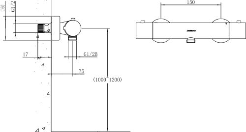 Гигиенический душ STWORKI 25034-316/1BG-lG11 + S190011-2B02-I012 в Грозном